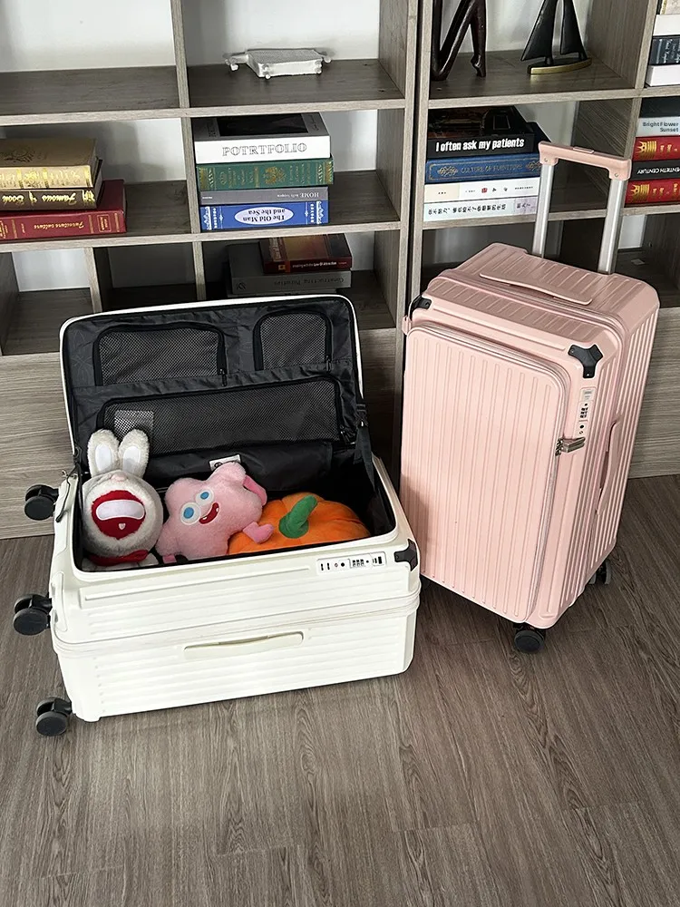 

New Large Deep Cargo Travel Suitcase 32 Inch Silent Universal Wheel Expandable 20 Inch Women's Che-In Lage Faion Trend