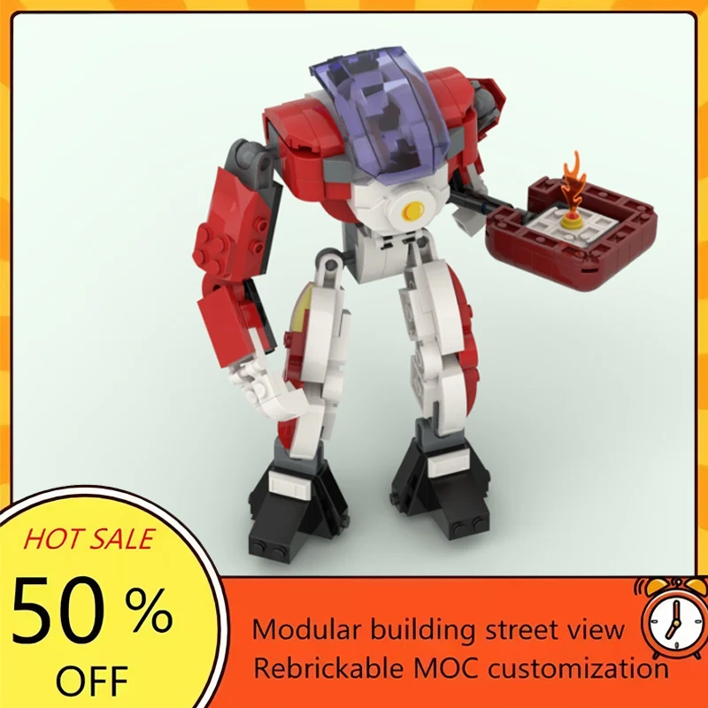 

Набор из 191 детали: Популярная модель космического боевого робота из фильма «Звездные войны», конструктор MOC, модульные технологичные блоки, подарок на праздник, игрушка для сборки, детский набор