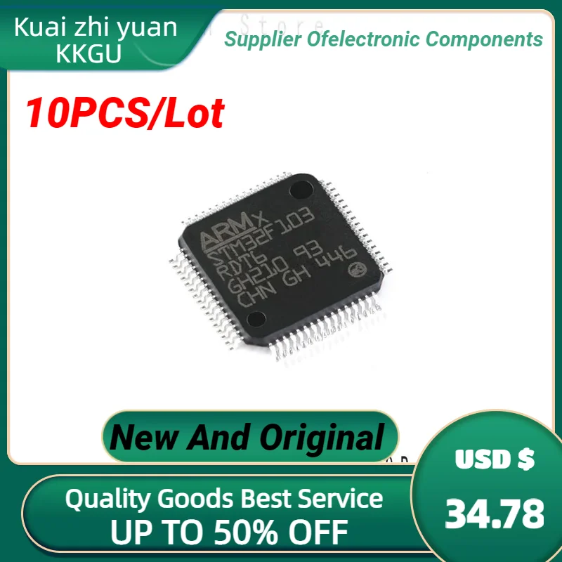 

10PCS/Lot New And Original STM32F103RDT6 STM32F103RDT STM32F103RD STM32F103R STM IC LQFP64 QFP64 Chipset Quality Goods