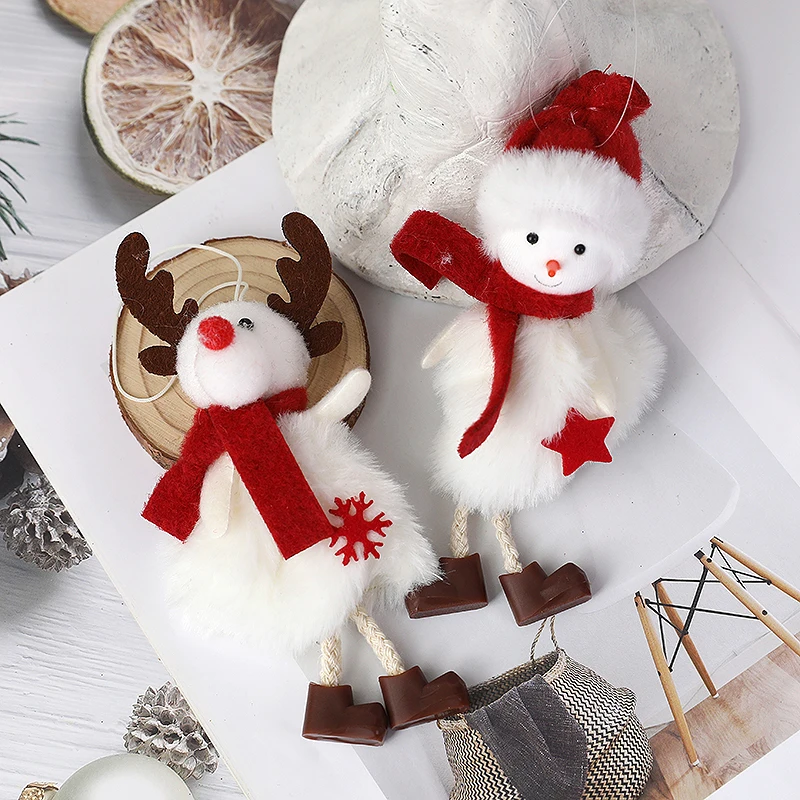 2025 Xmas Tree Hanging Toys Angel Doll Christmas Party New Year Ornaments Navidad Merry Christmas Home Decoration Kids Gift