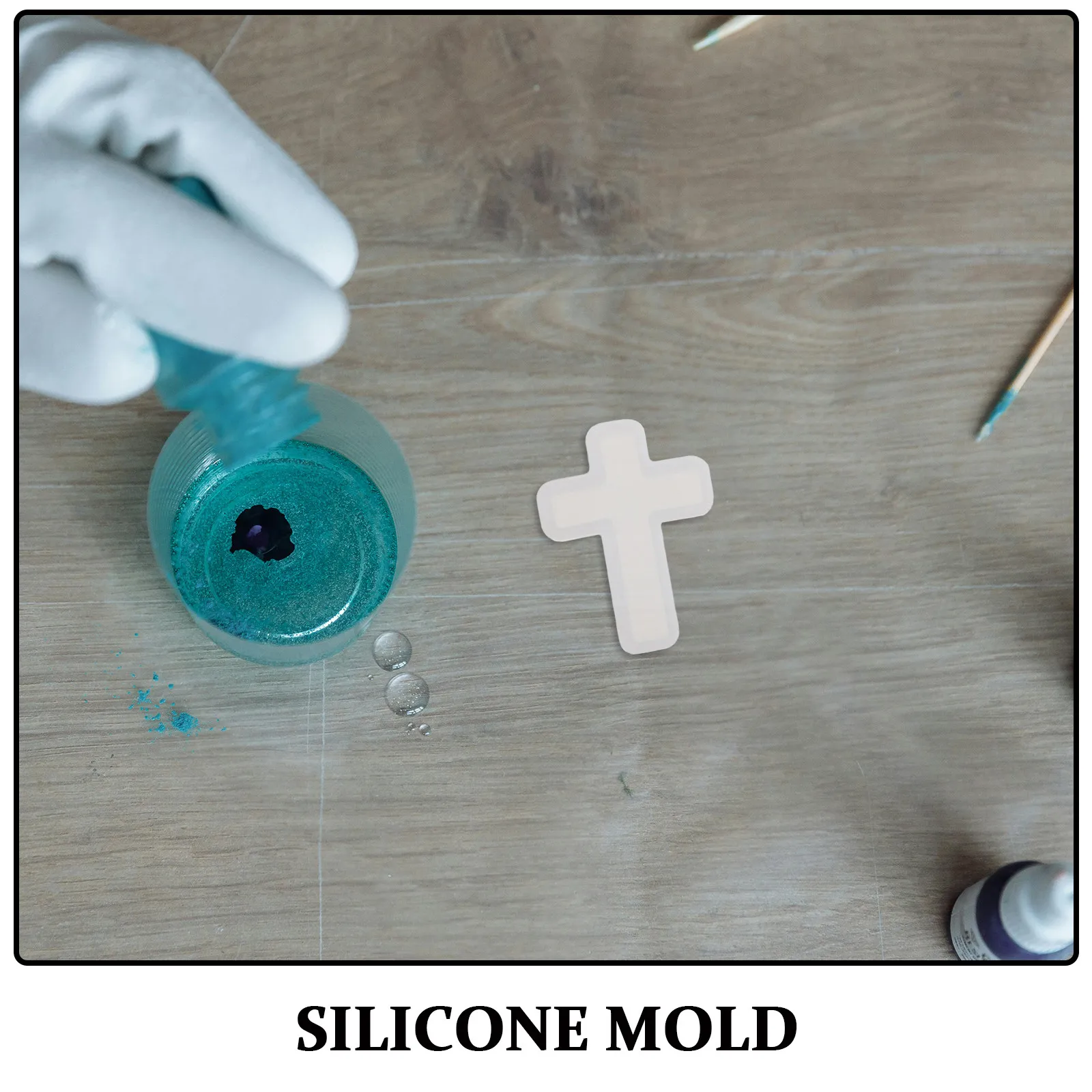 12Pcs Cross Silicone Molds Easy Use Resin Jewelry Mold for DIY Crafting Pendant Earring Casting Mold Crafting Silicone Moulds