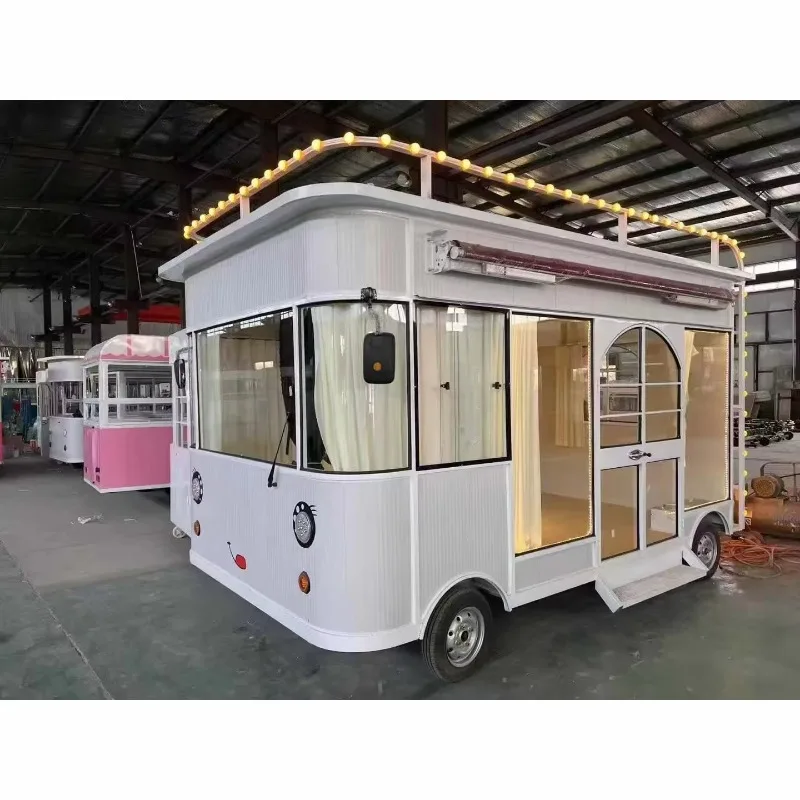 Australia Stainless Steel Customized Mobile Catering Trailer Hot Sale Food Carts Electric Fast Food Truck With Full Kitchen