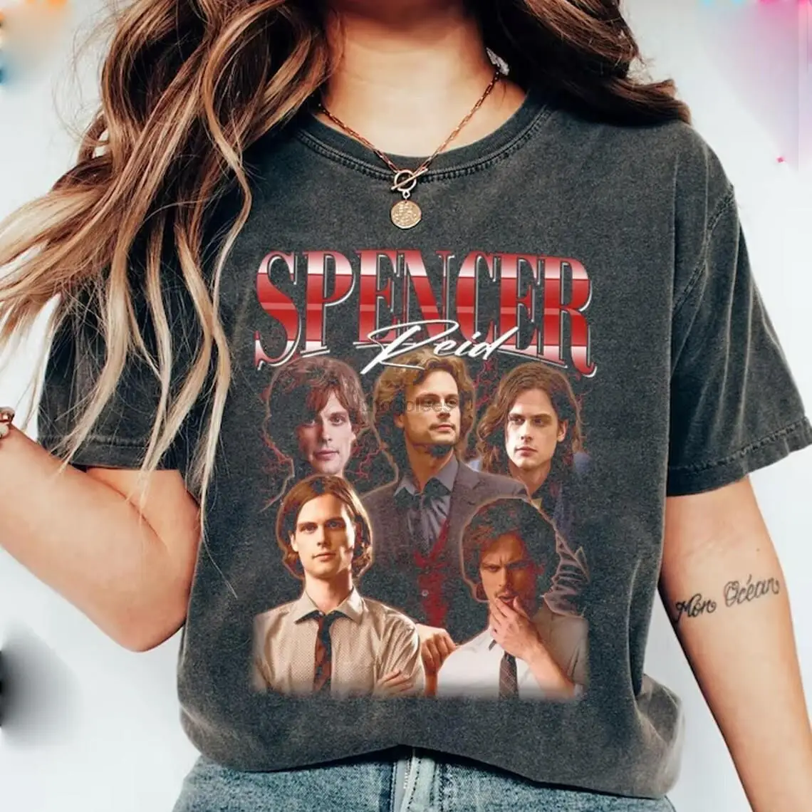 Retro Spencer Reid T-shirt Vintage Spencer Reid Homage Shirt Spencer Reid 90s T-shirt Spencer Reid SweaterHooide Spencer Reid Fa