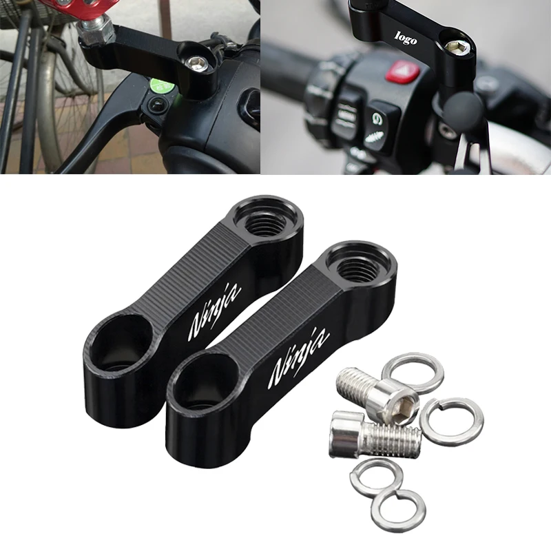 

For Kawasaki Ninja 250/300/400/650 SX Ninja400 ZH2 Z 250 300 Motorcycle Rearview Mirrors Extension Riser Extend Adapter