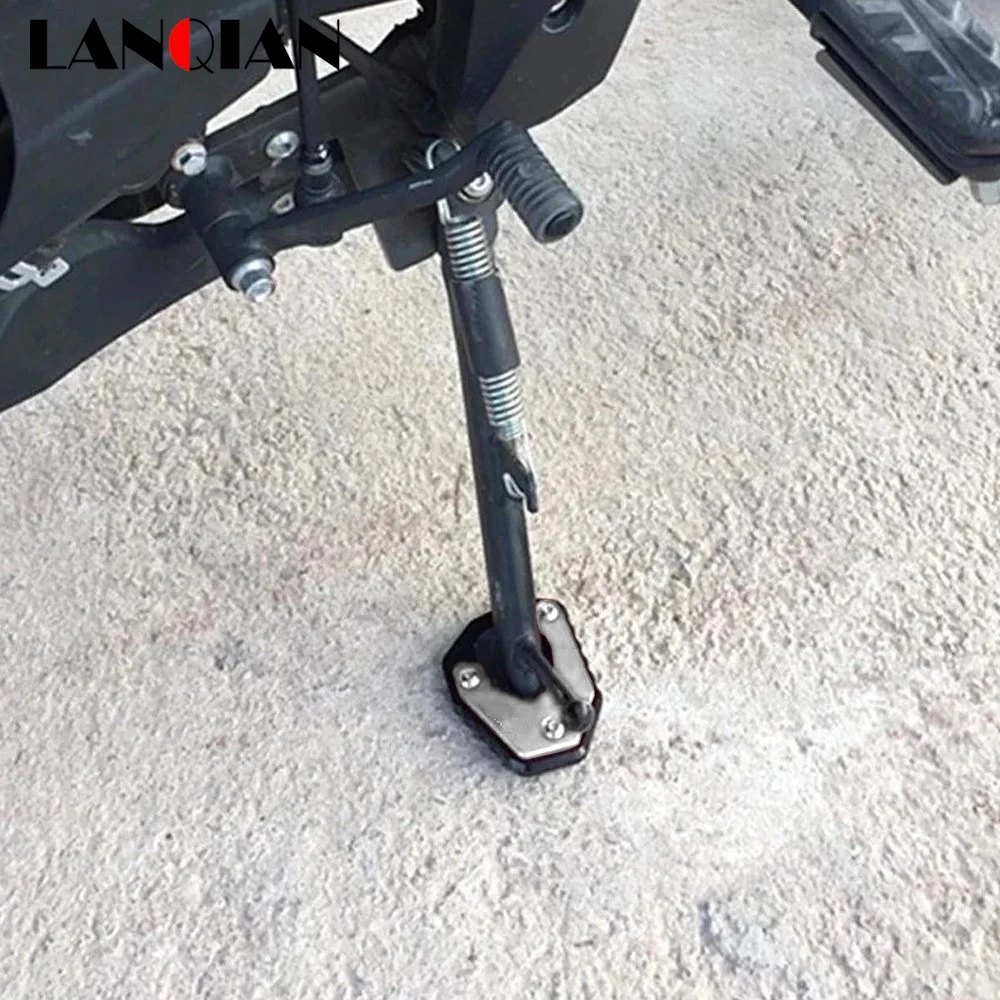 

For LONCIN VOGE 300 RALLY 300GY 650DS 500DS LX500R Kickstand Side Stand Enlarger CNC Extension Plate Pad 350AC 500AC 650AC 500R