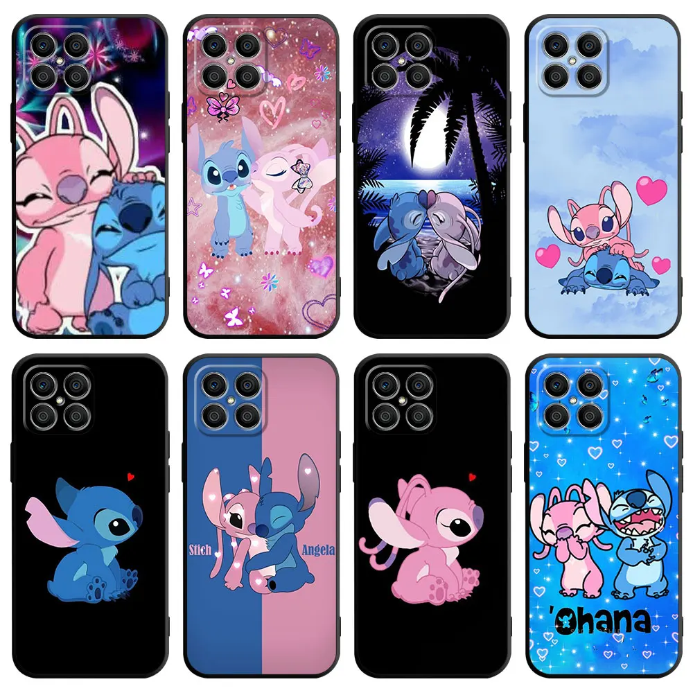 Case For Huawei Honor X8 X8a X9a 8X 90 Lite X7 70 50 P30 Pro P40 P Smart Z P20 Nove 9 SE Phone Cover Love Stitch Angel Couple