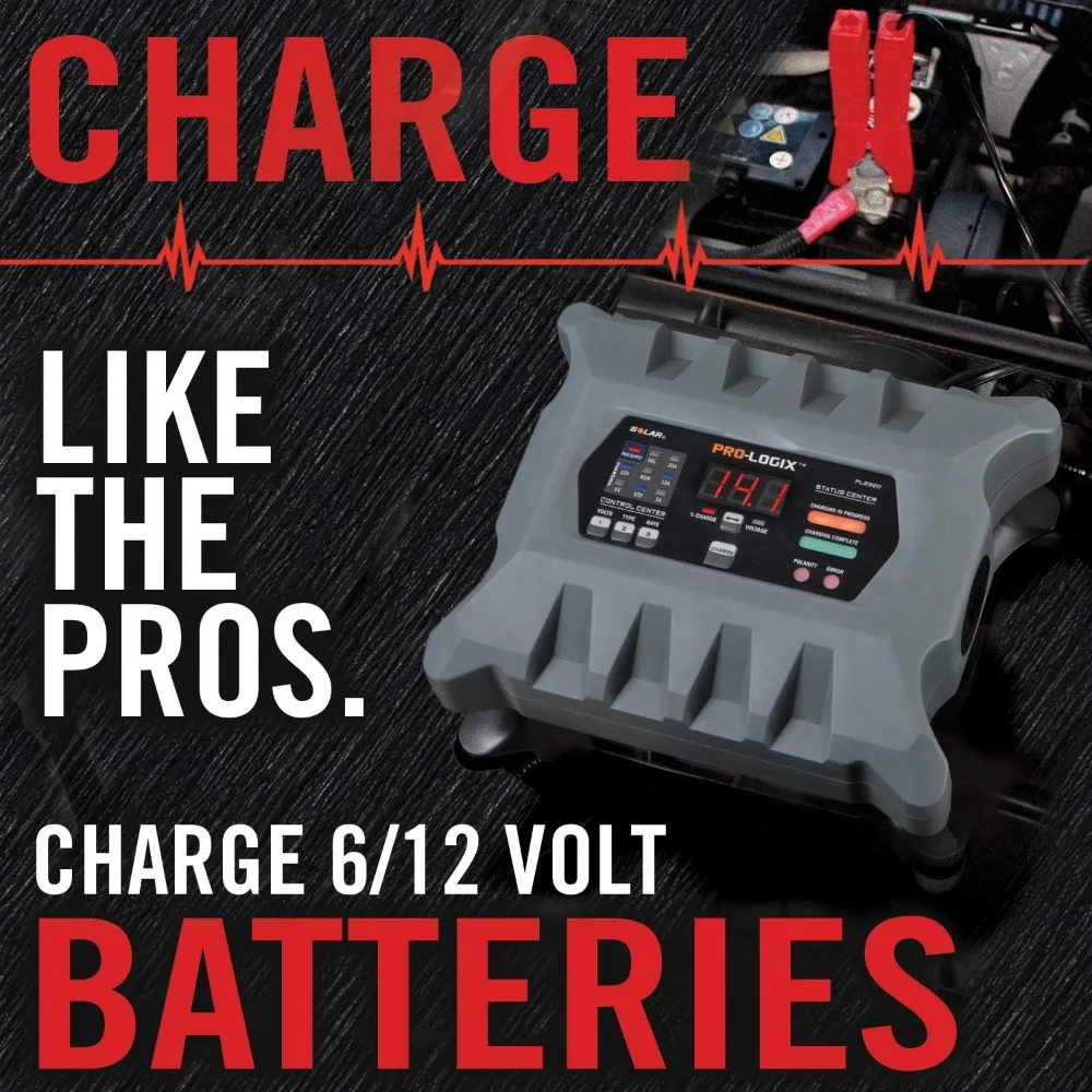 

Fully-Automatic Smart Charger, 6V and 12V Battery Charger, Battery Maintainer