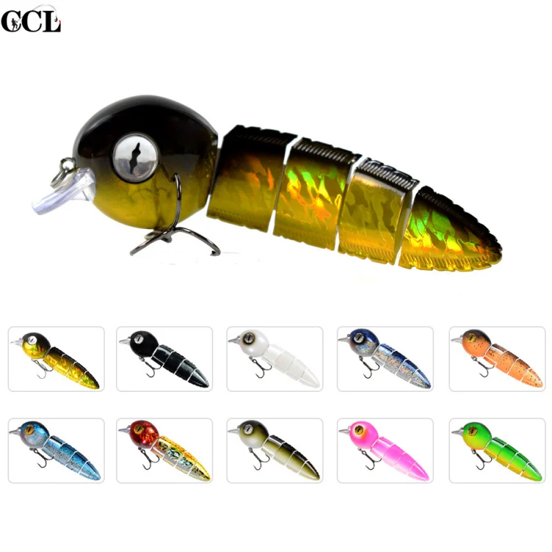 Cross-Border15.2cm Simulation Multi-Section Fish with Water Retaining Plate Lure Lure Simulation Multi-Section Weever Dog Fish B