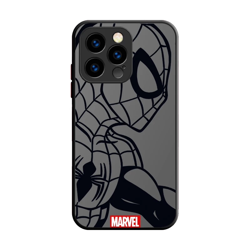 Marvel Spider-Man Line Matte Phone Case for IPhone 17 Air 15 16E 16 Plus 14 13 12 11 Pro Max XR X XS Max SE 2020 Bumper Cover - náhled 6