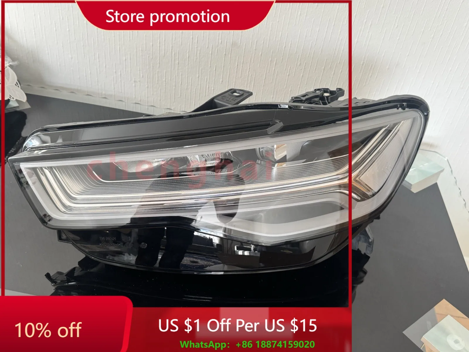 

AUDI A6 ПАСАЖИРНЫЙ СТОРОНЫЙ ЛЕВЫЙ СВЕТОДИОДНЫЙ ФАР MATRIX C7 S-LINE 4G0941033H 2015 2018