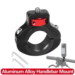 Aluminum Alloy Bicycle Handlebar Mount Motorcycle Holder for GoPro Hero 13 12 11 10 Insta360 SJCAM AKASO DJI Osmo Action Cameras