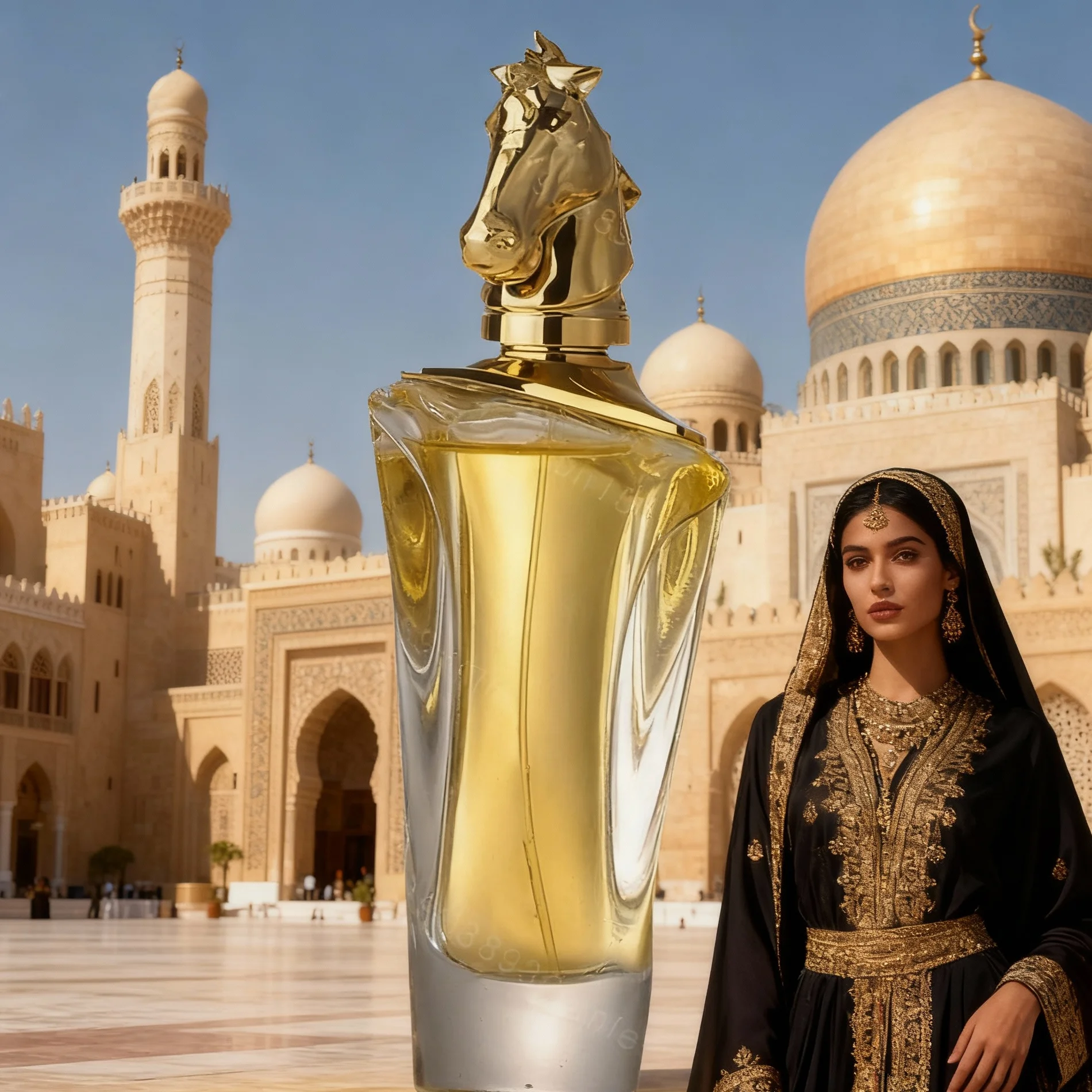 Golden Horse Original Arab Perfumes Luxury Women Men Eau De Parfum Classic Oriental Long-Lasting Fragrance Body Spray for Dating