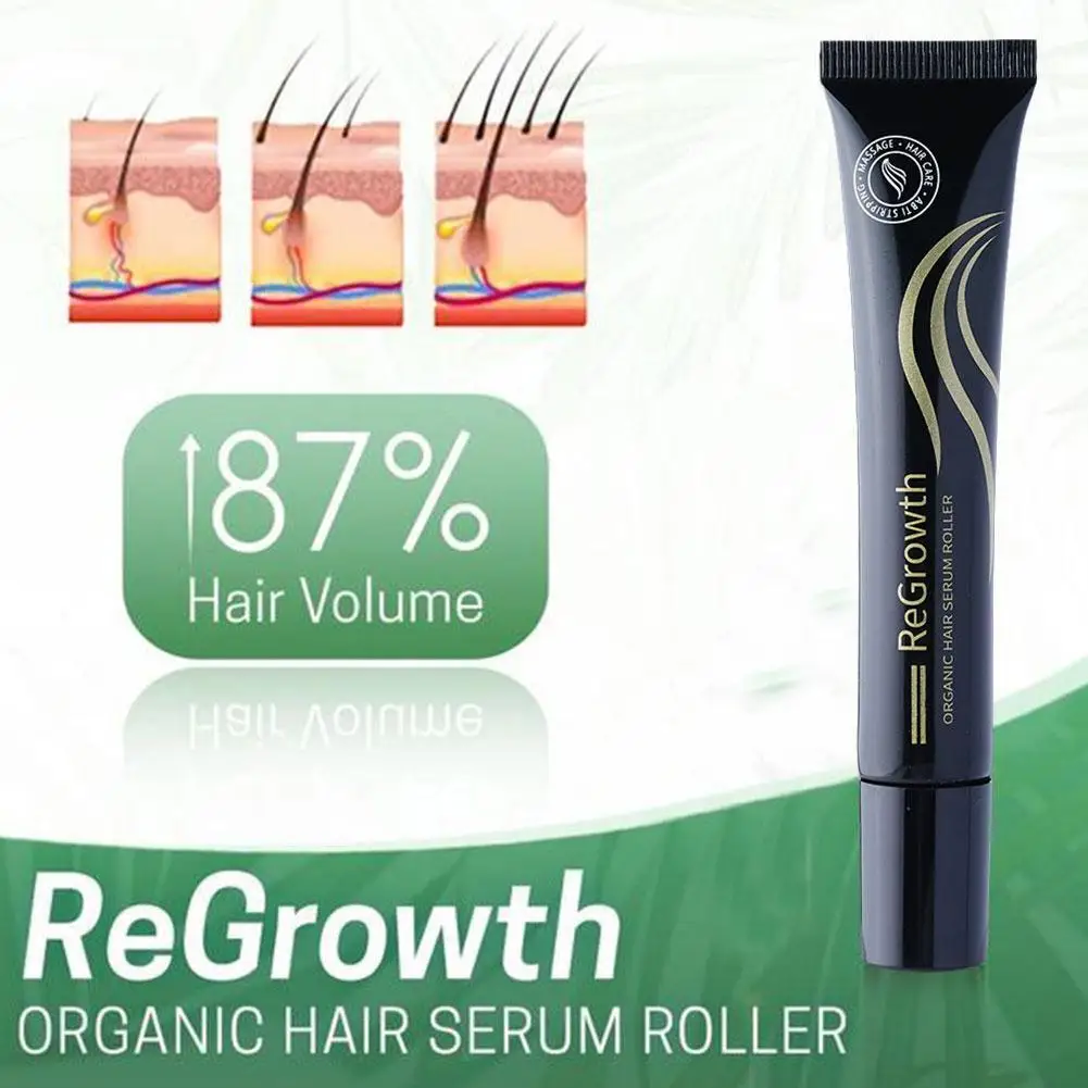 Hergroei Organische Haarserum Roller Set Haarverzorging Anti Stripvloeistof Voor Alle Soorten Haaruitval Hoofdhuid Voedend