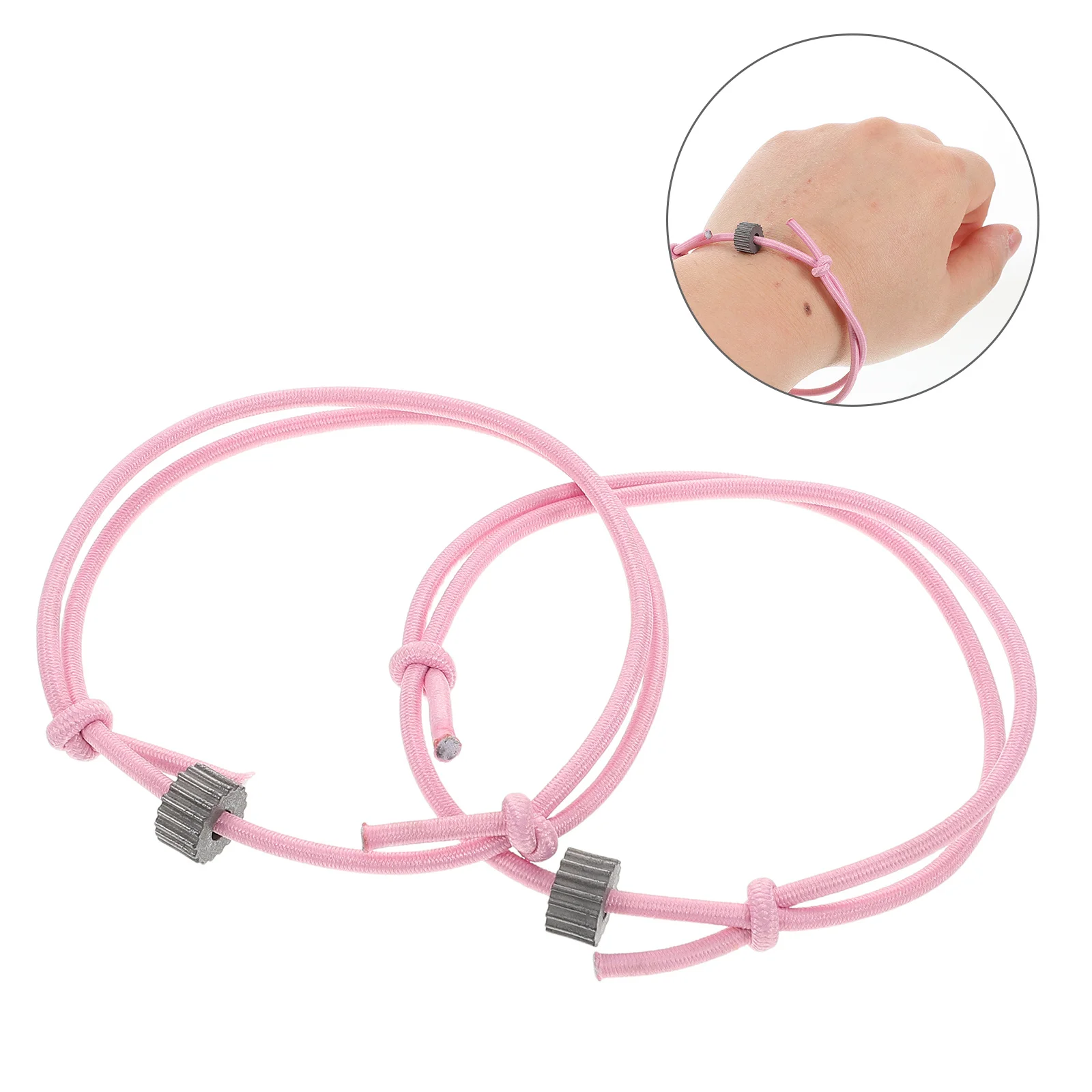 

2Pcs Escape Tool Bracelet Car Window Breaker Wrist Strap Tungsten Carbide Safety Hand Chain for Automotive Emergency Rescue Use