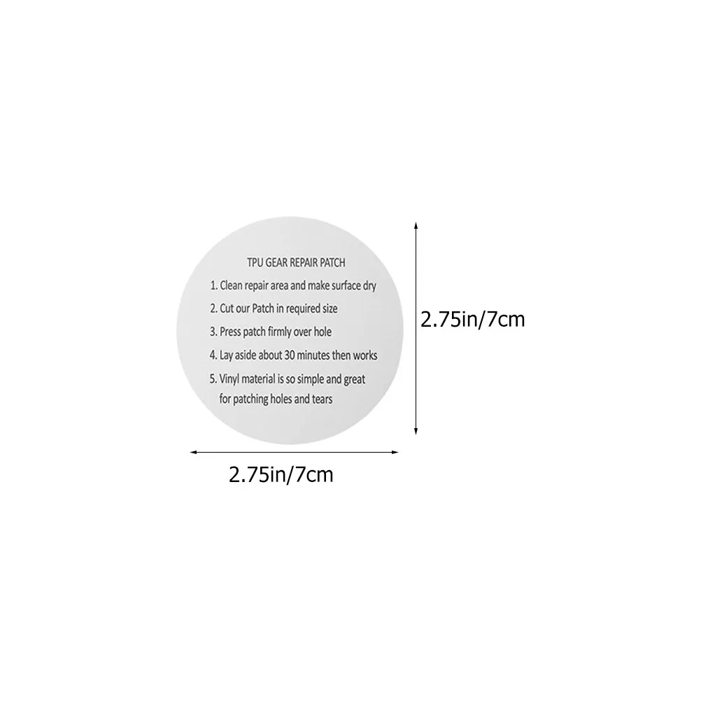5Pcs Waterproof Tpu Repair Patches Invisible Sturdy Adhesive Leakproof Patch for Inflatable Swim Ring Tent Outdoor Repair