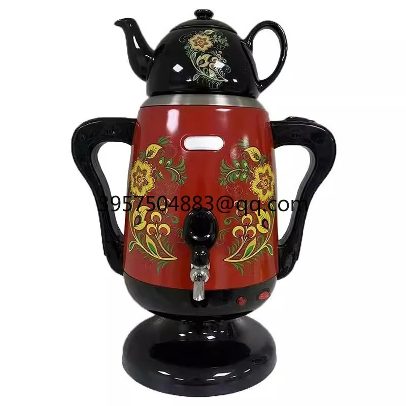 

Red teapot Mother and child pot Double-layer stainless steel electric kettle Automatic heat preservation