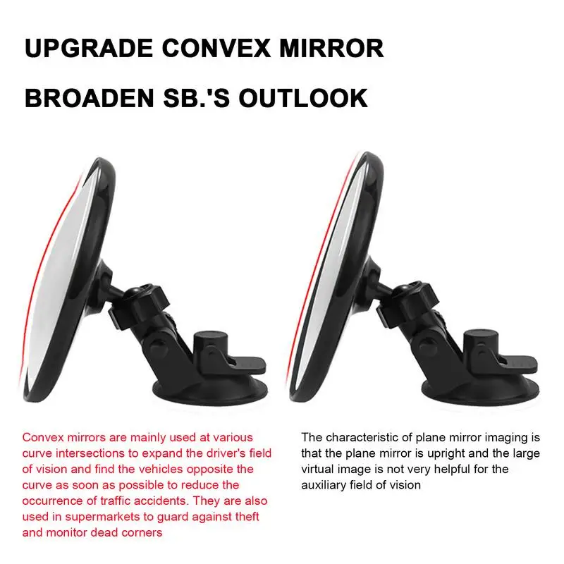 Backseat Safety Mirror For Car Baby Car Mirror Suction Cup Clear View Of Infant In Rear Facing Car Seat Mirror For Infant