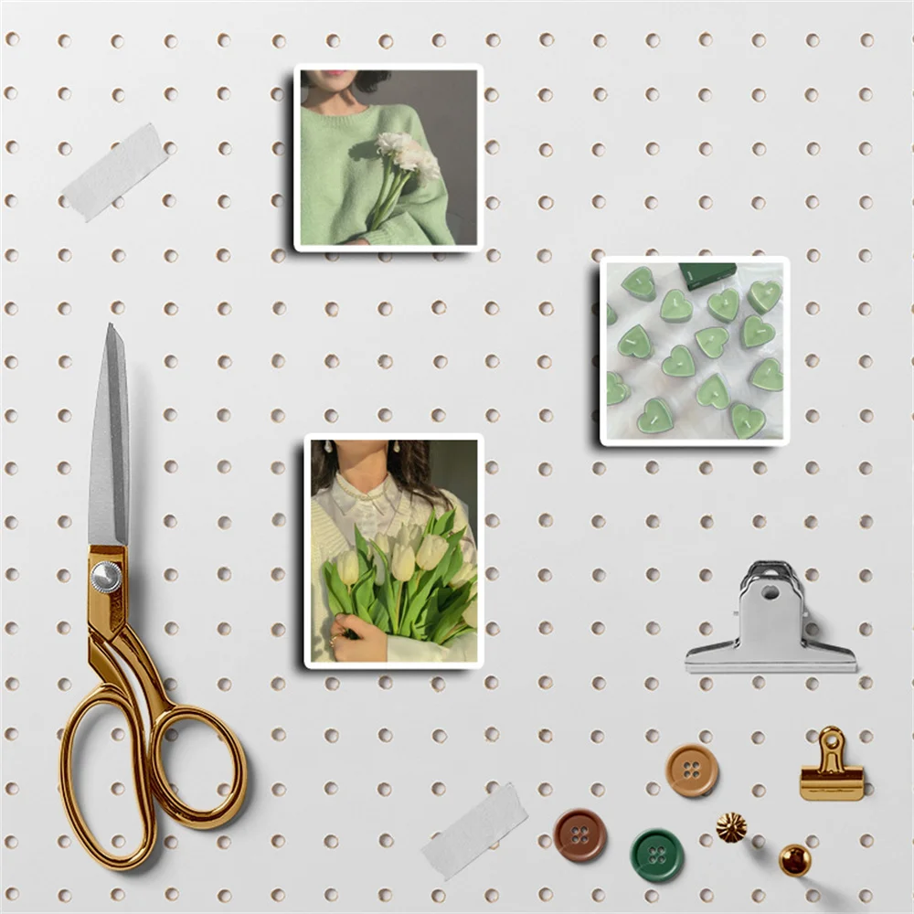 60pcs Green DIY Cute Stickers Pack Phone Suitcase DIY Vintage Sticker Journal Accessories Handmade Scrapbooking Supplies