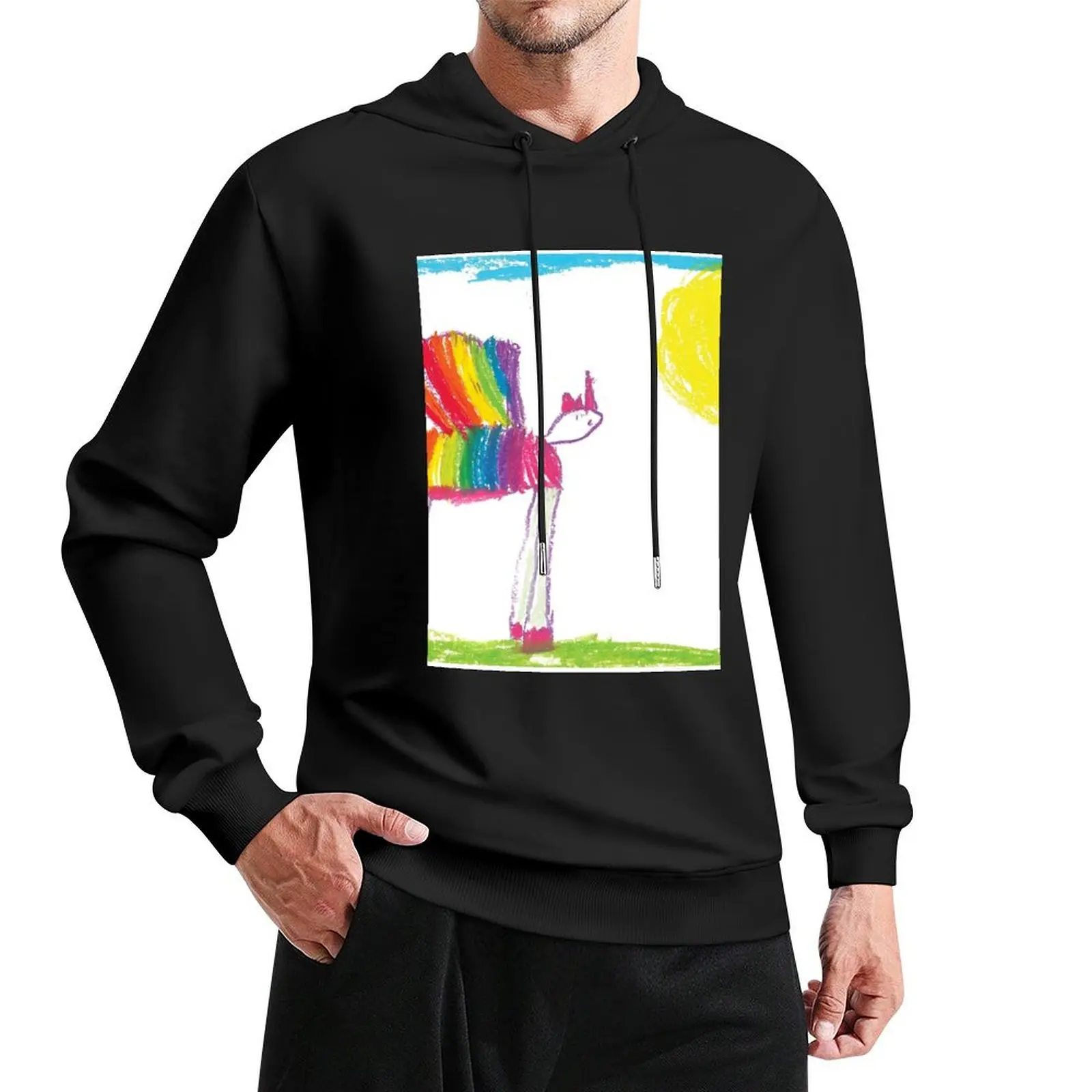 Rainbow Unicorn Pegasus Pullover Hoodie men wear new in hoodies & sweatshirts