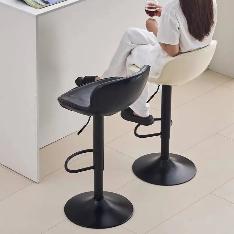 Contemporary Black Bar Chair Nordic Style Quality Ergonomic White Bar Chair Outdoor Luxury Design Sgabello Cucina Furniture