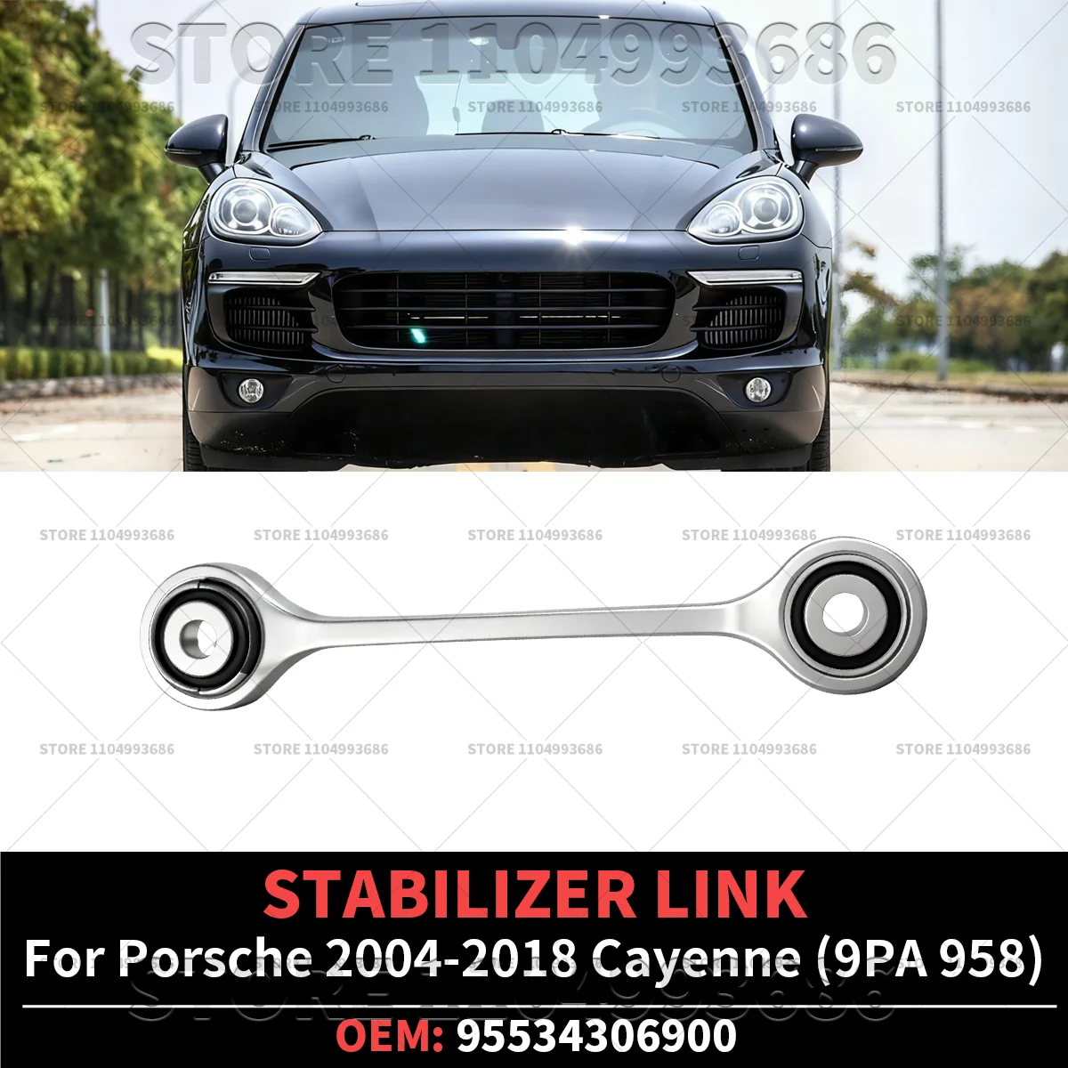 

Для Porsche 2003-2018 Cayenne S Turbo GTS Turbo S (9PA 958) Тяга стабилизатора OEM 95534306900 7L0411317 95534101760 95534101860