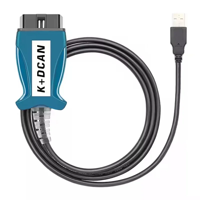 Диагностический кабель FTDI FT232RL K-LINE DCAN K+DCAN OBD2 с кнопкой для BMW