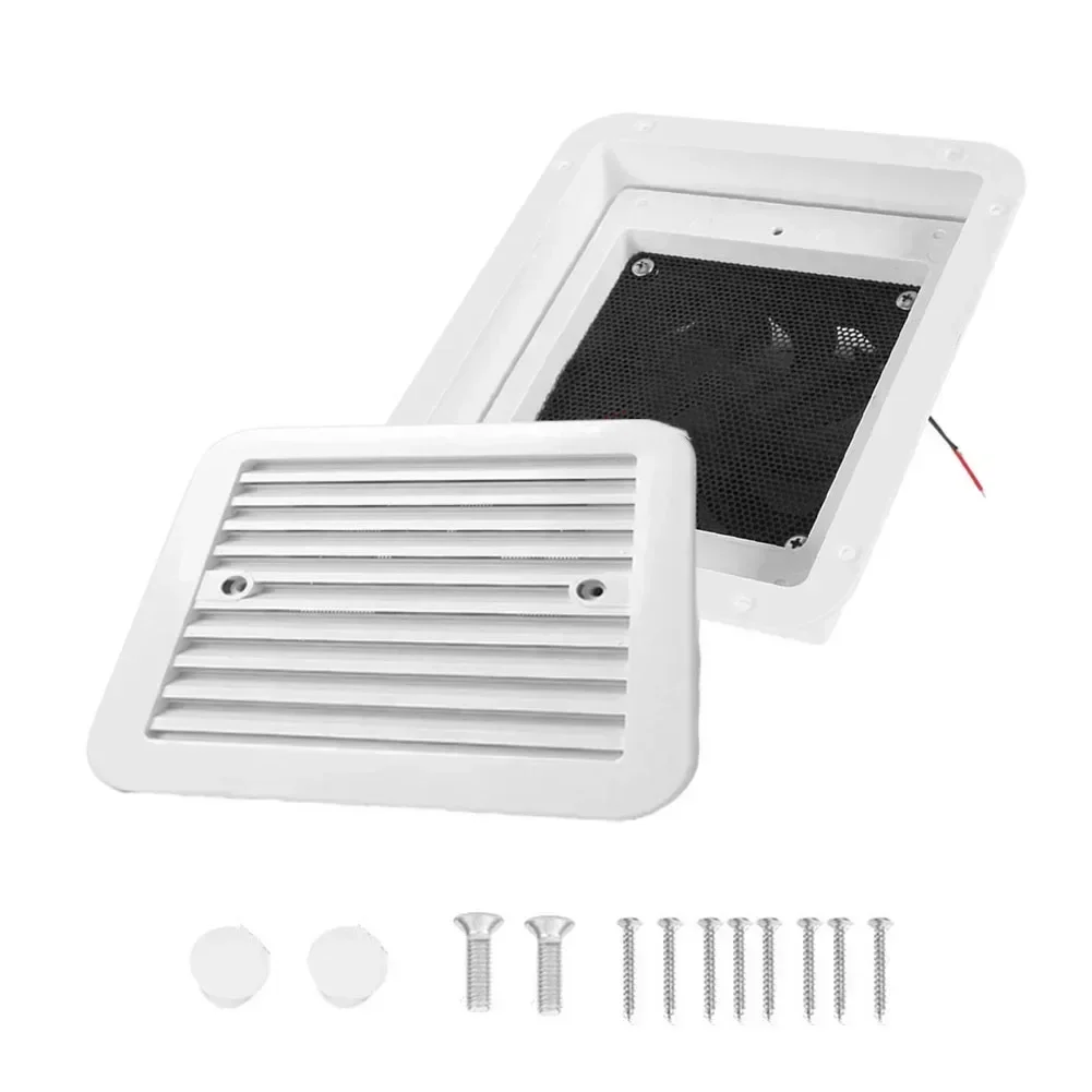 RV Side Exhaust Vent Exhaust Fan Practical Versatile Usage 12V Power Supply 12v 205*186*68mm Easy Installation