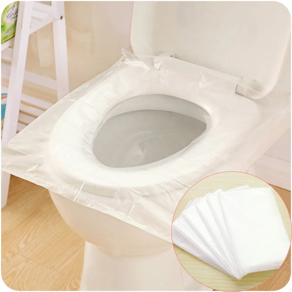 Disposable Toilet Seat Cover Hygienic Public Universal Toilet Sticker Business Travel Stool Set Outdoor Camping Seat Covers