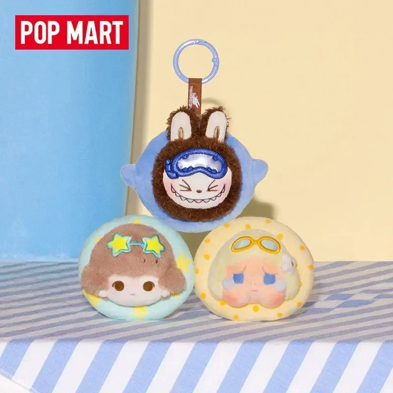 POPMART POP BEAN Island Vacation Series Mini Plush Pendant Blind Box Guess Bag Mystery Box Toys Doll Cute Figure Gift Collection view 3