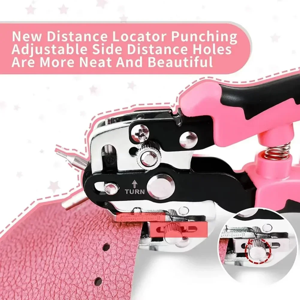 

Leather and Fabric Hole Punch Pliers Made from Robust Stainless Steel with Easy Force Design for Quick Repairs