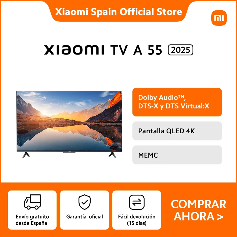 [Official] Xiaomi TV at 55 2025, 4K HDR screen, Dolby Audio™DTS:X, Virtual DTS:X, MEMC