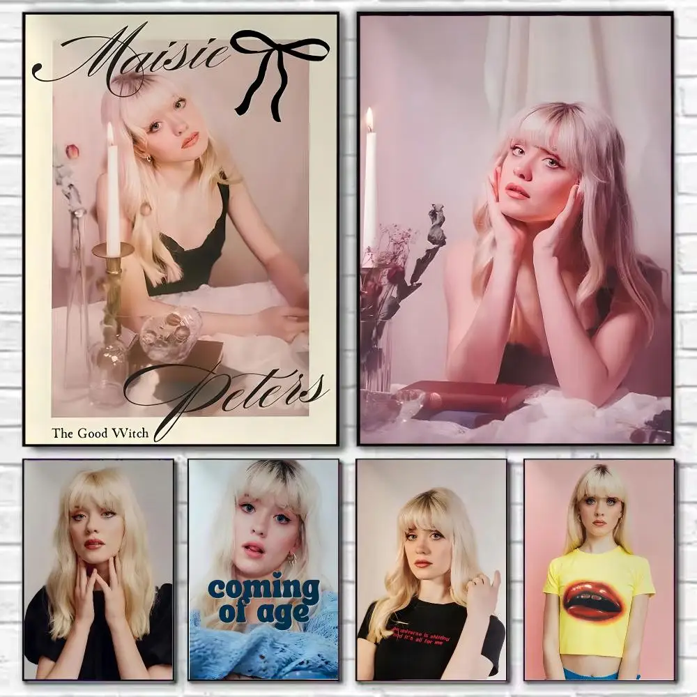Singer M-Maisie Peters Poster HD Art Decorative Wall Art Waterproof Home Décor for Living Room Bedroom Café Stylish Gift