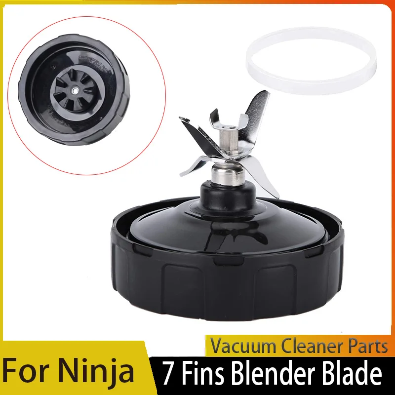 7-Fins Male Ninja Blender Blade Replacement Parts Compatible with Auto iQ BL486 BL642 N102 BL682 BL450-30 BL482-30 Blender Parts