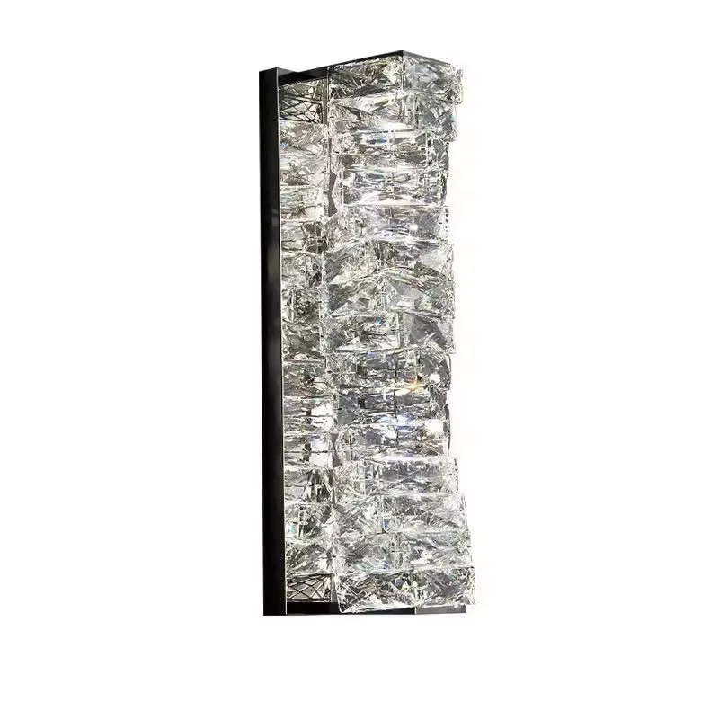 

Light luxury living room crystal wall lamp Italian luxury high-end atmosphere designer bedroom bedside crystal wall lamp