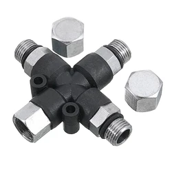 Airbrush Air Hose Splitter 3 Way Non-slip Connector Adapter Accessories