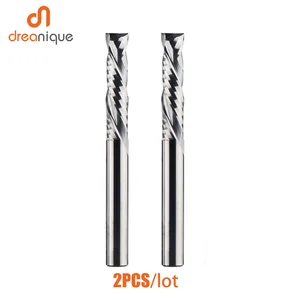 2 pcs/batch compression cutter carpentry up & down cut two flute carbide CNC CNC Router bits mill mill 6 Main Sales Drills for Router - №6