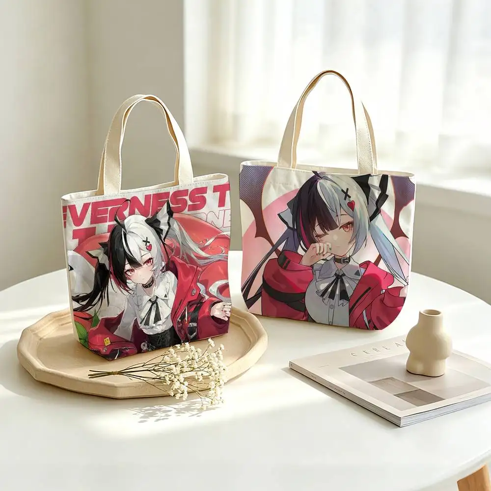 

NTE-L-Lacrimosa Neverness to Everness Printed Canvas Tote Bag Shoulder Bag Commuter Mommy Shopping Bag