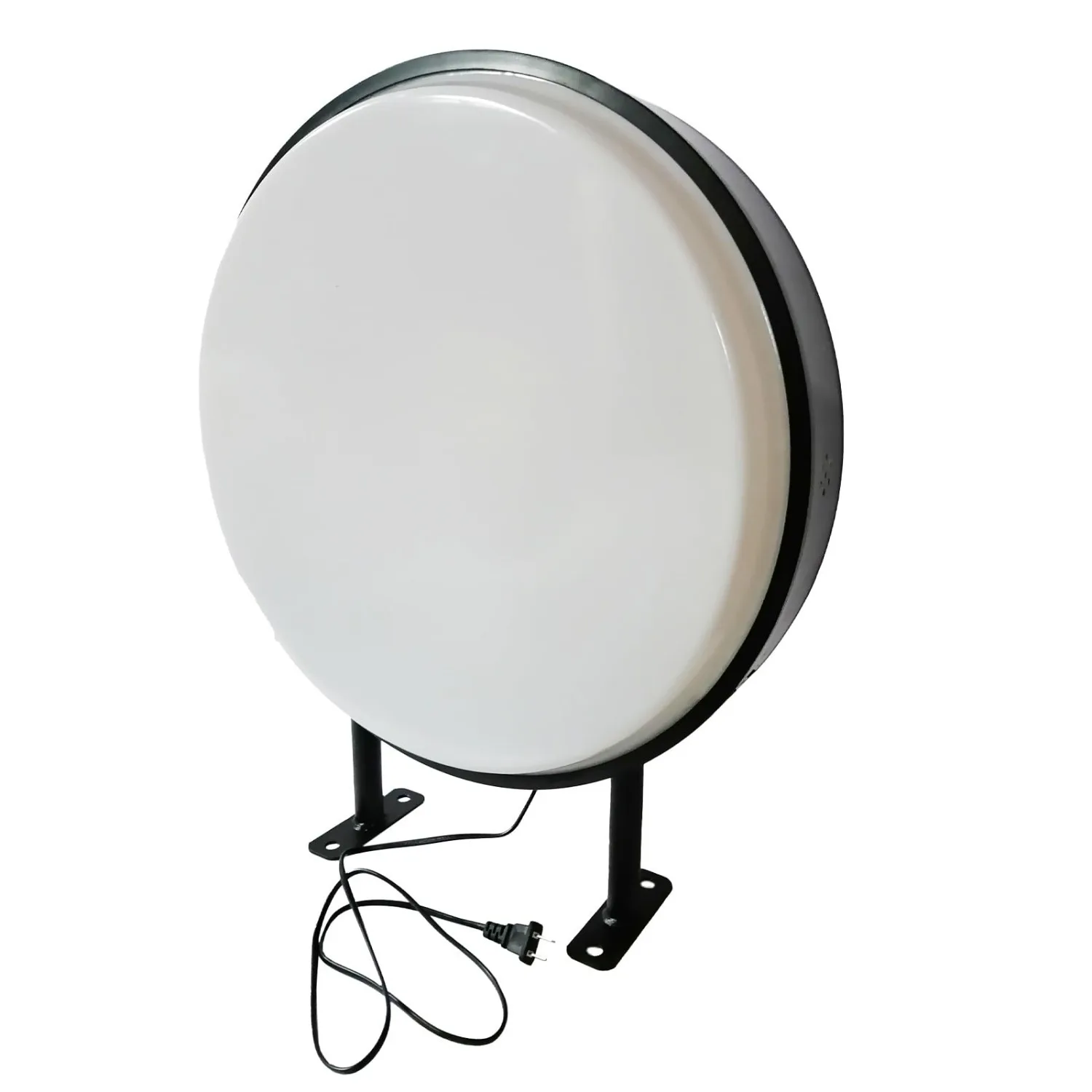 20 in (50cm) Blank Round LED Light Box Circular Advertising Lightbox Signs Supply Blank Outdoor Business Signs for Shop