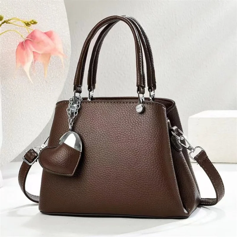 Elegant Leather Women's Messenger Bag High-End Luxury Brand Classic Fashionable Trendy Vintage Bag