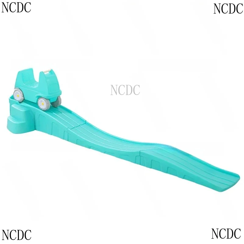 B-Plastic Toy White Color Roller Coaster Game Children'S Track Slide Three-Stage Sliding Car