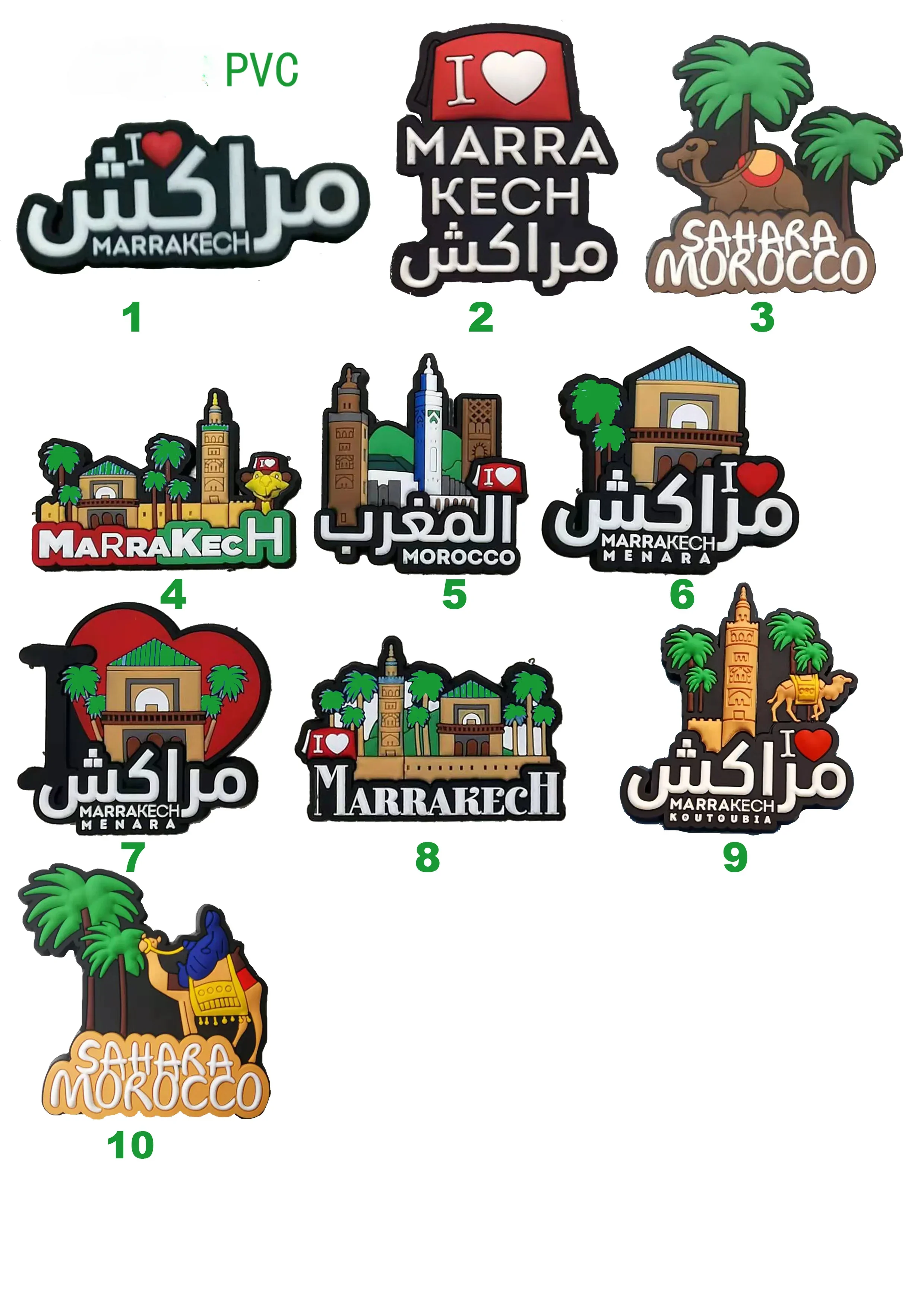 Morocco Refrigerator Stickers Moroccan PVC Magnetic Stickers African Tourist Souvenirs Camel Small Gifts Home decoration