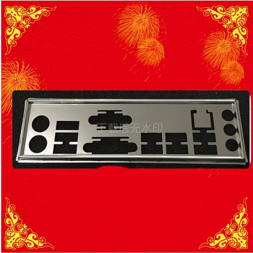Placa Traseira I/O Shield em Aço Inoxidável para ASUS B85M-E Q87M-E