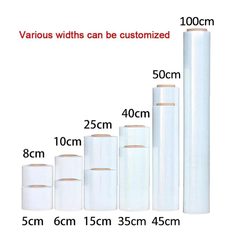 Yalanpack LLDPE Manufacturer Made Pallet Wrap Stretch Wrap Film Roll Handle Stretch Film Chinese Packaging Film