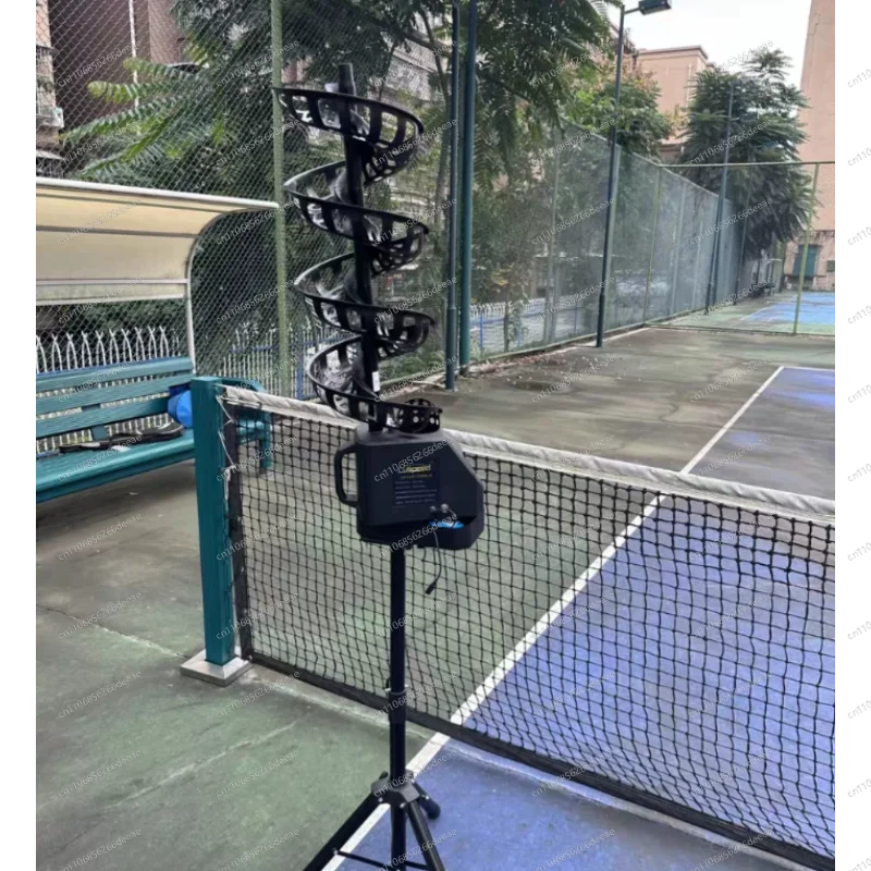 Remote Control Tennis Pickleball Serving Machine with Catch Net