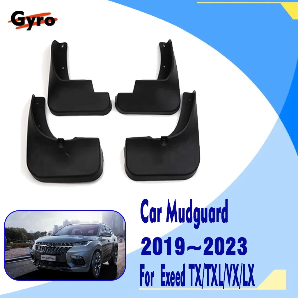 

For Chery Exeed TX TXL LX VX Lanyue 2019~2023 Mudflaps Car Mudguards Fenders Flares Splash Guards Duraflap Car Accessories M36T