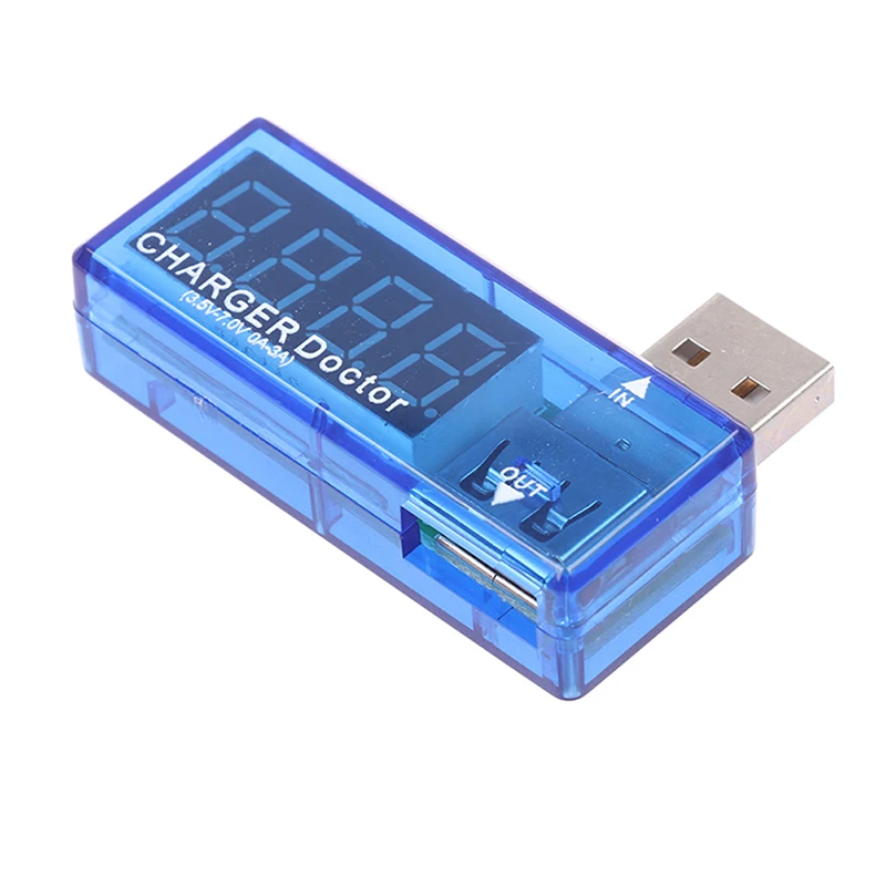 【1PC Portable Digital Display Hot Mini USB Power Current Voltage Meter Tester】