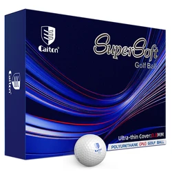 Caiton-pelotas de Golf de PU para torneo, pelotas multicapa de 3/4/5 capas Opt, sensación ultrasuave, alta velocidad de oscilación, cubierta duradera, 12 piezas