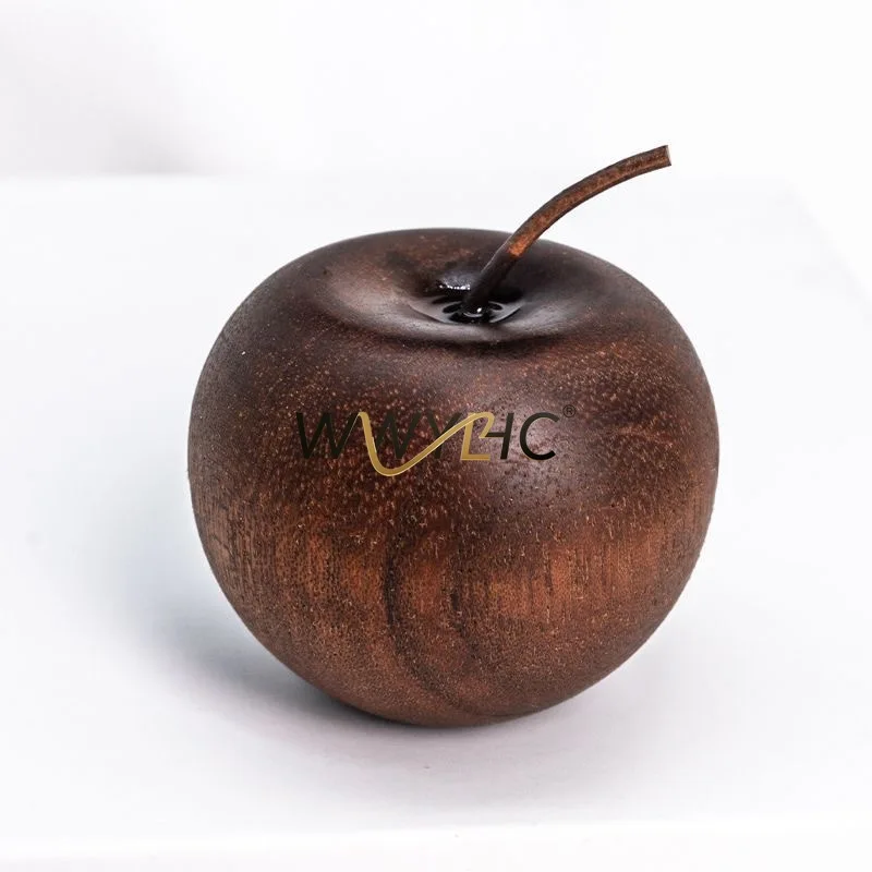 Solid wood apple ornament car aromatherapy diffuser wood safe indoor diffuser wood
