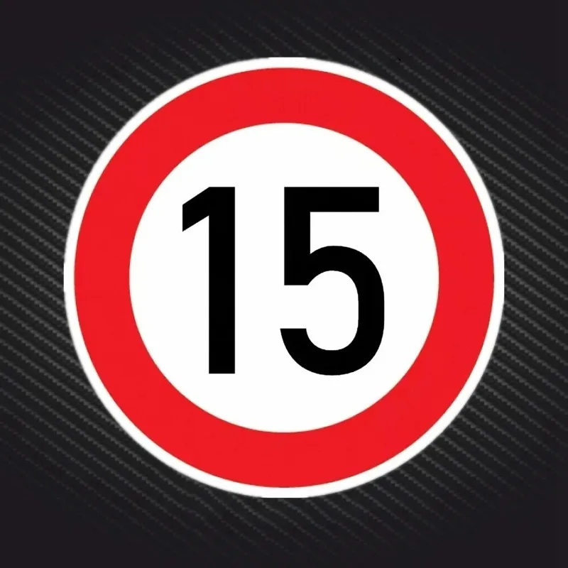 Warning 70km Speed Limit 13cm Ø Self-adhesive Waterproof Car Sticker Decal For Bumper Rear Window Decoration