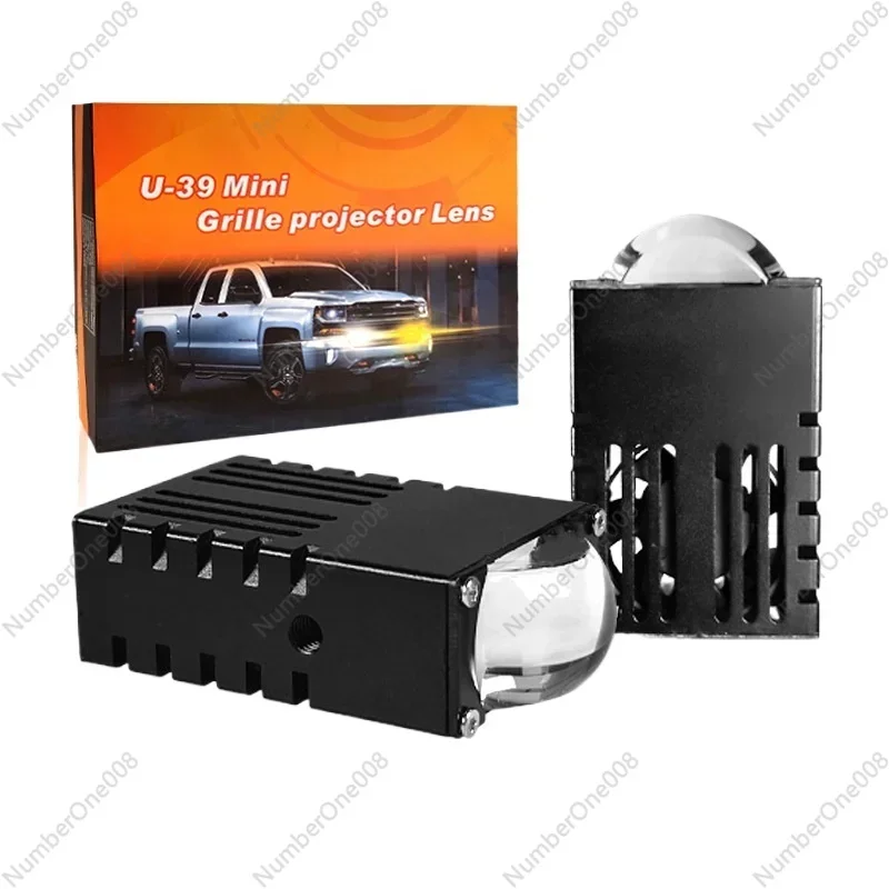 Car Mesh Grille Motorcycle 50W Light Emitting Diode Headlights Driving Spotlight Fog Lights, Mini Running Lights